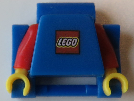Watch Part, Band Link - Minifigure Body Part, Torso with LEGO Logo, Red Arms, Yellow Hands