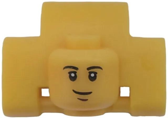 Watch Part, Band Link - Minifigure Body Part, Head Male with Grin Pattern