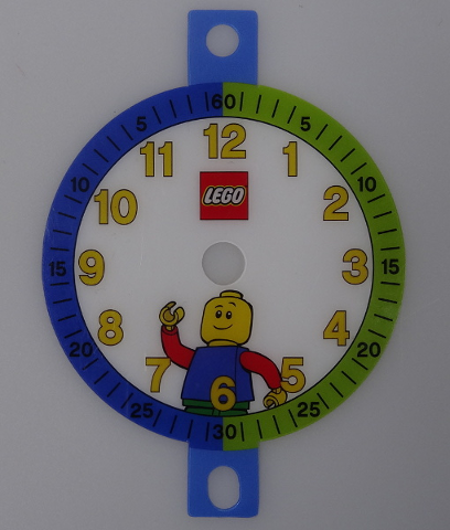 Clock Face, Time Teacher, Plastic, Boy with LEGO Logo