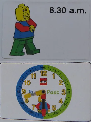 Flash Card, Cardboard, Time Teacher, Boy 8.30 a.m.