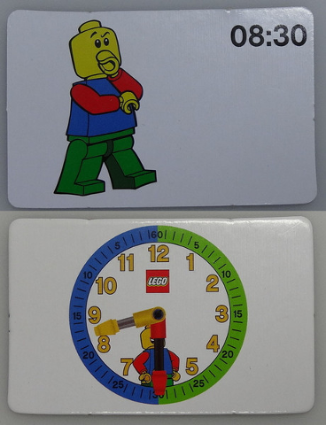 Flash Card, Cardboard, Time Teacher, Boy 08:30