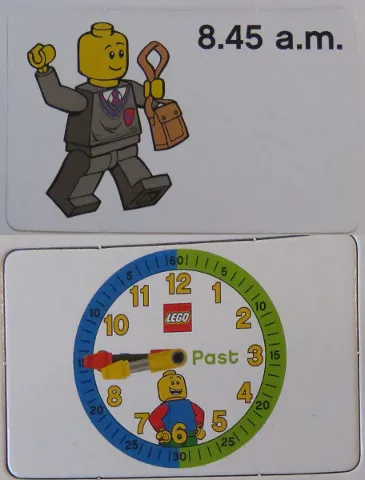 Flash Card, Cardboard, Time Teacher, Boy 8.45 a.m.