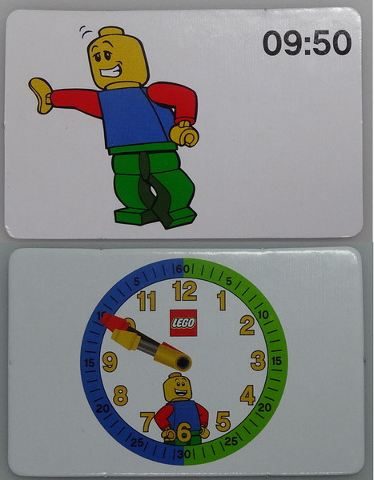 Flash Card, Cardboard, Time Teacher, Boy 09:50