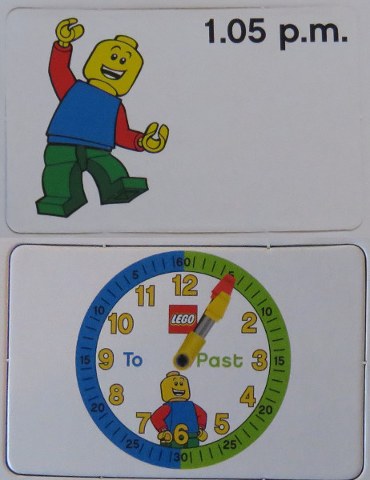 Flash Card, Cardboard, Time Teacher, Boy 1.05 p.m.