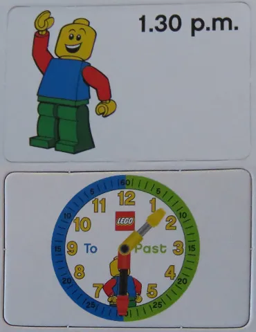 Flash Card, Cardboard, Time Teacher, Boy 1.30 p.m.