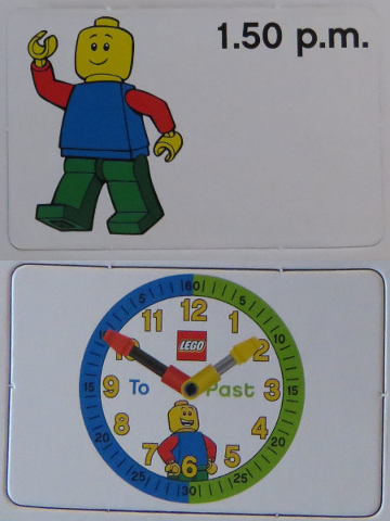 Flash Card, Cardboard, Time Teacher, Boy 1.50 p.m.