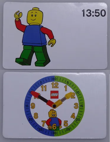 Flash Card, Cardboard, Time Teacher, Boy 13:50