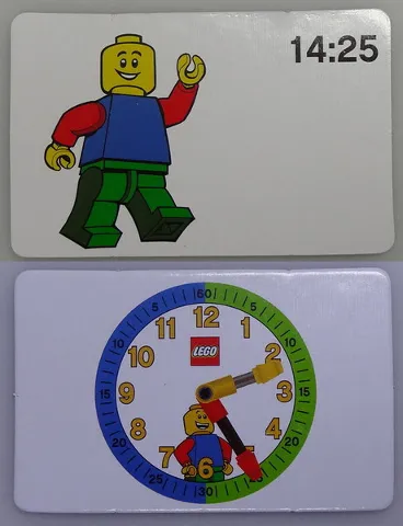 Flash Card, Cardboard, Time Teacher, Boy 14:25
