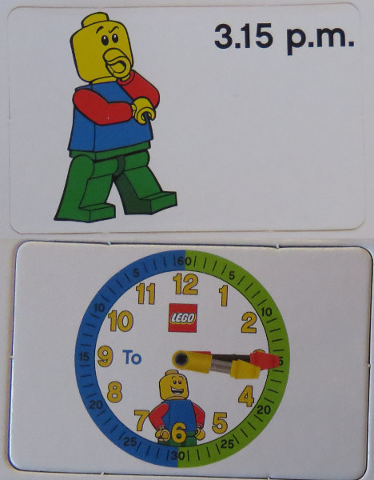 Flash Card, Cardboard, Time Teacher, Boy 3.15 p.m.