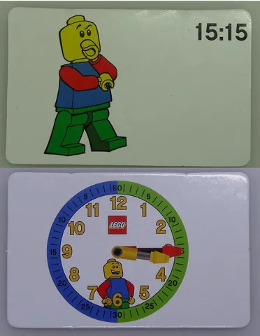 Flash Card, Cardboard, Time Teacher, Boy 15:15