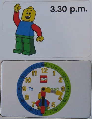 Flash Card, Cardboard, Time Teacher, Boy 3.30 p.m.