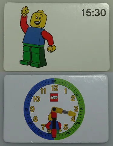 Flash Card, Cardboard, Time Teacher, Boy 15:30