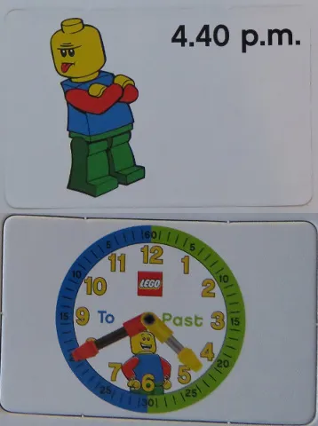 Flash Card, Cardboard, Time Teacher, Boy 4.40 p.m.