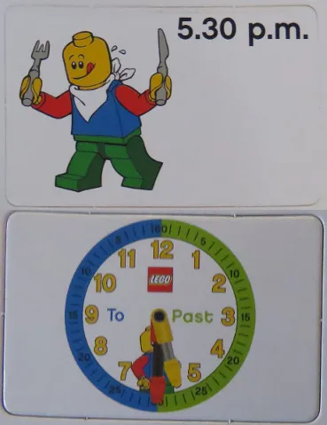 Flash Card, Cardboard, Time Teacher, Boy 5.30 p.m.