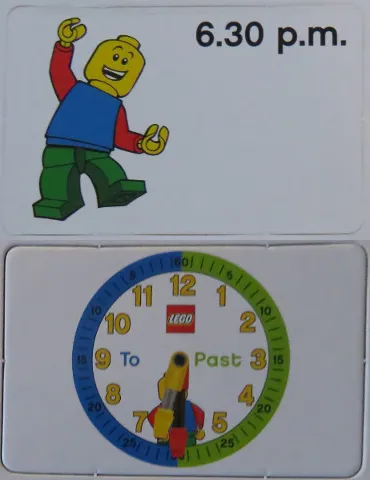 Flash Card, Cardboard, Time Teacher, Boy 6.30 p.m.