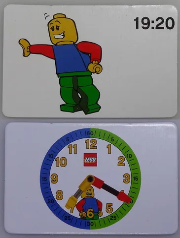 Flash Card, Cardboard, Time Teacher, Boy 19:20