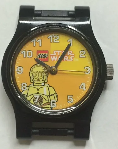 Watch Part, Case Analog, Star Wars - C-3PO on Left, Pearl Dark Gray Hour and Minute Hands, Gold Second Hand with Rebel Alliance Symbol