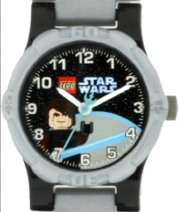 Watch Part, Case Analog, Star Wars - Anakin Skywalker, White Hour and Minute Hands, Medium Blue Second Hand with Rebel Alliance Symbol, Black Background