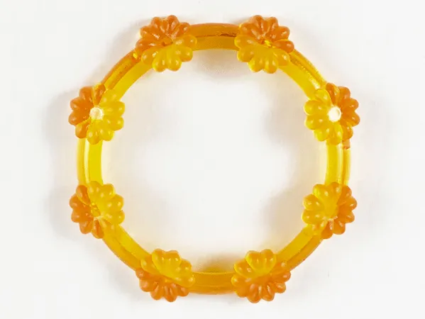 Watch Part, Case Attachment - Bezel Ring with Flowers