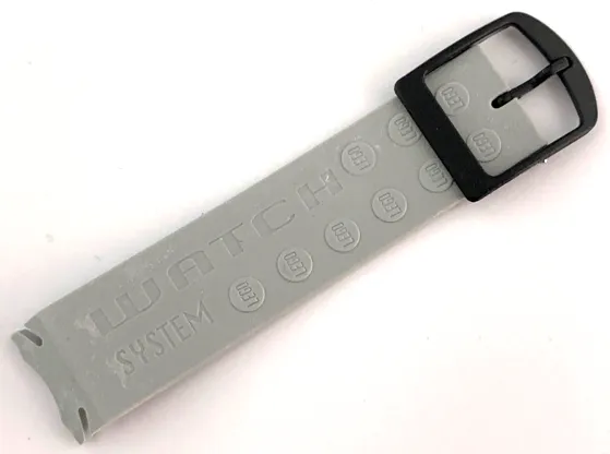 Watch Part, Band - Female Classic, Long with Black Buckle and 'WATCH SYSTEM' Text