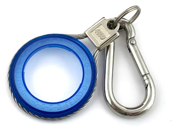 Watch Part, Case Attachment - Bezel Ring in Metal Carabiner Fob