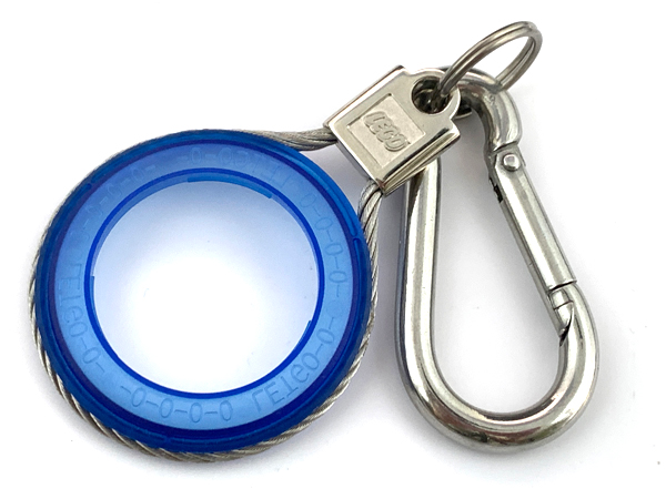 Watch Part, Case Attachment - Bezel Ring in Metal Carabiner Fob