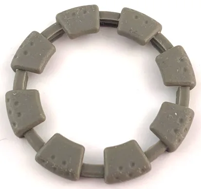 Watch Part, Case Attachment - Bezel Ring with Trapezoidal Segments - Flexible Rubber