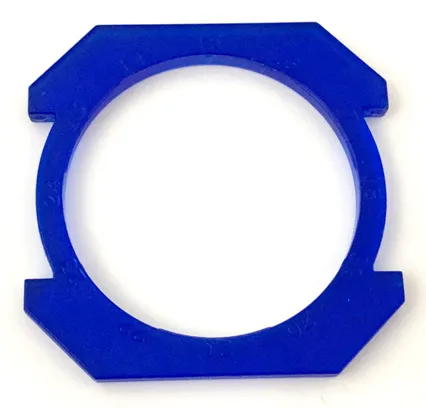 Watch Part, Case Attachment - Bezel Ring with Horizontal Clips and Recessed Numbers