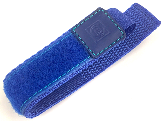 Watch Part, Band - Velcro with Light Turquoise Stitching