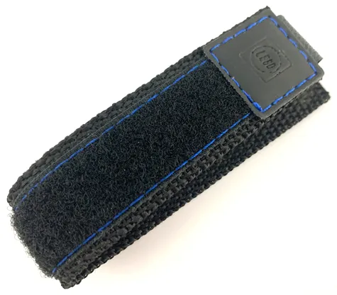 Watch Part, Band - Velcro with Blue Stitching