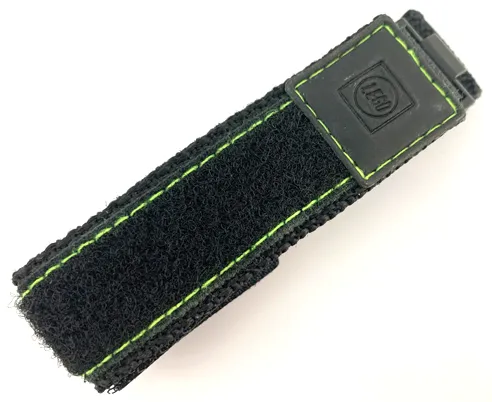 Watch Part, Band - Velcro with Neon Green Stitching