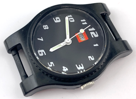 Watch Part, Case Analog, Space - LEGO Logo, Silver Hands with Glow in the Dark Areas