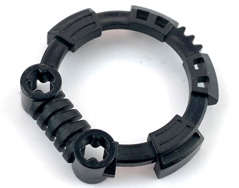 Watch Part, Case Attachment - Bezel Ring with Axle Holes and Side Clips (4mm Long)