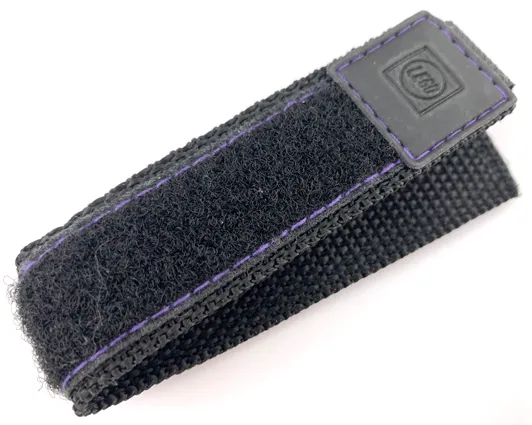 Watch Part, Band - Velcro with Violet Stitching
