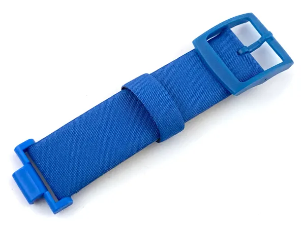 Watch Part, Band - Female Fabric with Blue Buckle and Attached Link