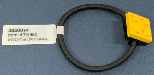 Hair Tie, Dots - Elastic with Plate, Modified 2 x 2 with Pin Holes and Glued Plate 2 x 2