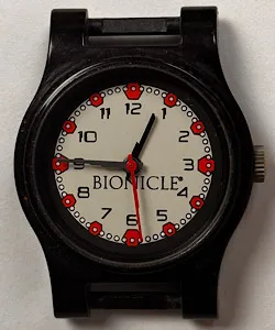 Watch Part, Case Analog, BIONICLE - White Dots and Red Hexagons