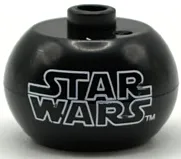 Bead, Globular with 'STAR WARS' Pattern