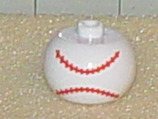 Bead, Globular with Ball Pattern, Baseball Stitching Horizontal