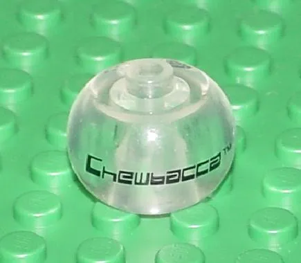 Bead, Globular with Black SW 'Chewbacca' Pattern