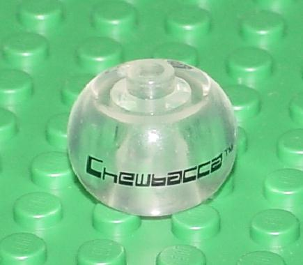 Bead, Globular with Black SW 'Chewbacca' Pattern