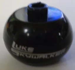 Bead, Globular with SW 'Luke Skywalker' Pattern