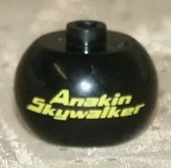 Bead, Globular with SW 'Anakin Skywalker' Pattern