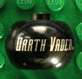 Bead, Globular with SW 'DARTH VADER' Pattern