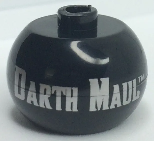 Bead, Globular with SW 'Darth Maul' Pattern