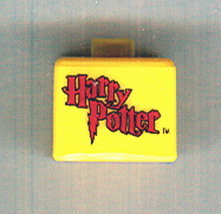 Bead, Square with Red Harry Potter Logo Pattern (P3110)