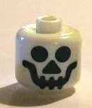 Bead, Cylinder Large with Minifigure Head Pattern, Standard Skull