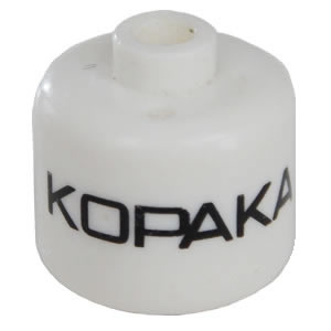 Bead, Cylinder Large with 'KOPAKA' Pattern (P1702)