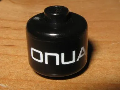 Bead, Cylinder Large with 'ONUA' Pattern (P1704)