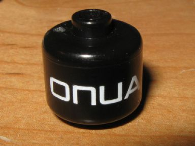 Bead, Cylinder Large with 'ONUA' Pattern (P1704)
